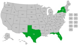 Map - Projects for Assistance in Transition from Homelessness Program