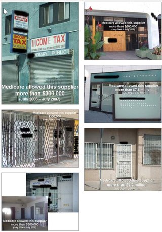 Photos of business addresses that were always closed